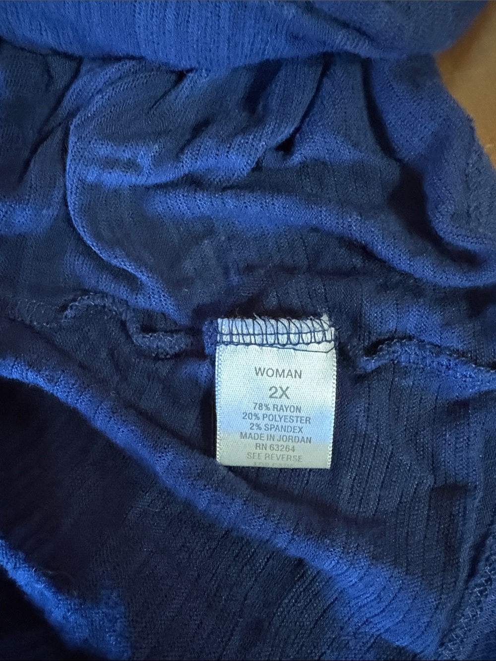 Dress Barn Navy Open-Front Draped Short-Sleeve Cardigan - Picture 4 of 4